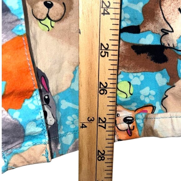 Dog Print Long Sleeve Shirt By Cherokee 100% Cotton Casual Relaxed Fit Size L - Picture 6 of 6